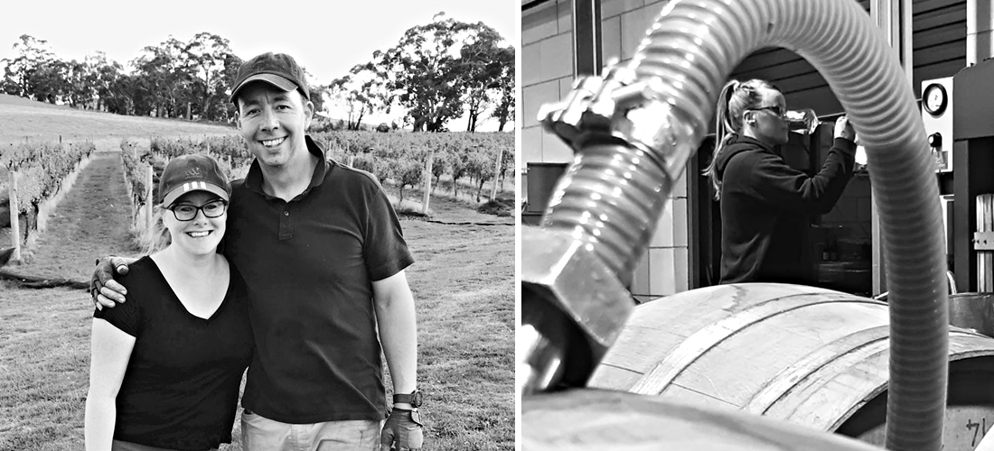 Black and white photo of  Northern Hope Winery winemaker